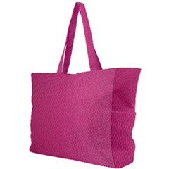 Pink Leather Leather Texture Skin Texture Simple Shoulder Bag by artworkshop