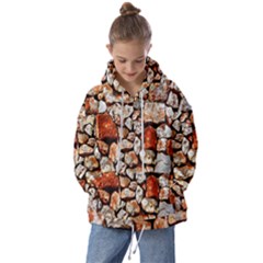 Stone Wall Wall Texture Drywall Stones Rocks Kids  Oversized Hoodie