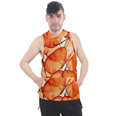 Orange Men s Sleeveless Hoodie by nate14shop