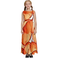 Orange Kids  Satin Sleeveless Maxi Dress