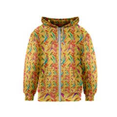 Pattern Kids  Zipper Hoodie