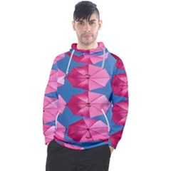 Pink Umbrella Men s Pullover Hoodie