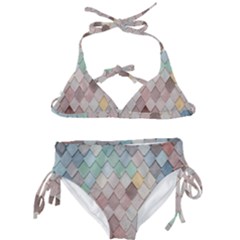 Tiles-shapes Kids  Classic Bikini Set by nate14shop