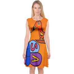 Graffiti 1 Capsleeve Midi Dress by nate14shop