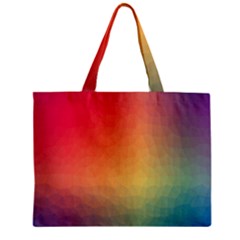 Colorful Rainbow Zipper Mini Tote Bag by artworkshop