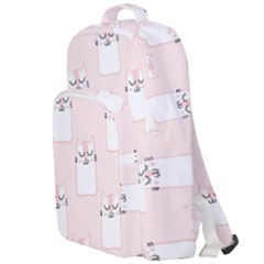 Fluffy Cat Pets Double Compartment Backpack by artworkshop