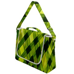 Leaves Grass Woven Box Up Messenger Bag by artworkshop