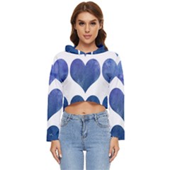 Valentin Heart  Love Women s Lightweight Cropped Hoodie by artworkshop