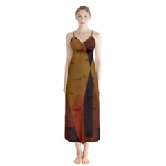 Abstract 004 Button Up Chiffon Maxi Dress by nate14shop