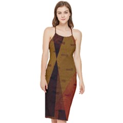 Abstract 004 Bodycon Cross Back Summer Dress