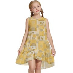 Background Abstract Kids  Frill Swing Dress