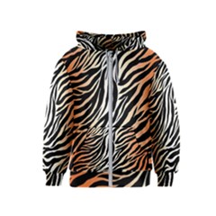 Cuts  Catton Tiger Kids  Zipper Hoodie by nate14shop