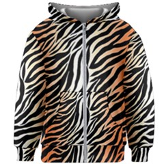 Cuts  Catton Tiger Kids  Zipper Hoodie Without Drawstring by nate14shop