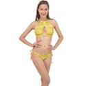 Digital-paper Cross Front Halter Bikini Set View1