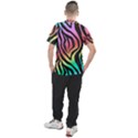 Rainbow Zebra Stripes Men s Sport Top View2