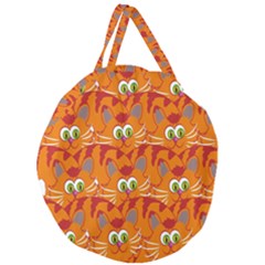 Animals Pet Cats Giant Round Zipper Tote by artworkshop