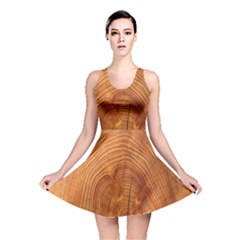 Annual Rings Tree Wood Reversible Skater Dress by artworkshop