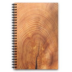 Annual Rings Tree Wood 5 5  X 8 5  Notebook by artworkshop