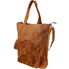 Annual Rings Tree Wood Shoulder Tote Bag by artworkshop