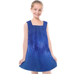 Milky Way Stars Night Sky Kids  Cross Back Dress by artworkshop