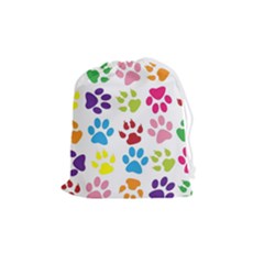 Paw Print Drawstring Pouch (medium) by artworkshop