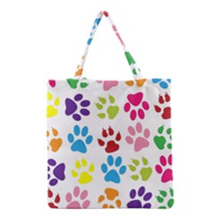 Paw Print Grocery Tote Bag by artworkshop