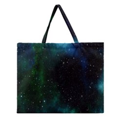 Stars Sky Space Zipper Large Tote Bag by artworkshop