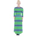 Catching Fractals Quarter Sleeve Wrap Maxi Dress View2