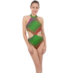 Handball Halter Side Cut Swimsuit by Thespacecampers