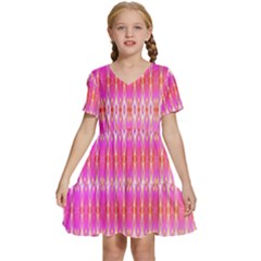 Pinktastic Kids  Short Sleeve Tiered Mini Dress