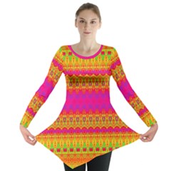 Calming Peace Long Sleeve Tunic  by Thespacecampers