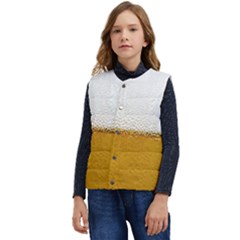 Beer-002 Kid s Short Button Up Puffer Vest	