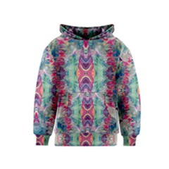 Painted Flames Symmetry Iv Kids  Pullover Hoodie by kaleidomarblingart