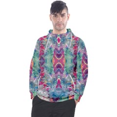 Painted Flames Symmetry Iv Men s Pullover Hoodie by kaleidomarblingart