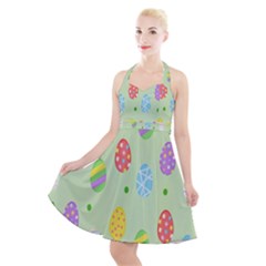 Eggs Halter Party Swing Dress 