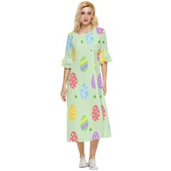 Eggs Double Cuff Midi Dress by nate14shop