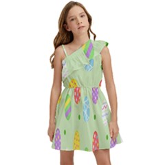 Eggs Kids  One Shoulder Party Dress