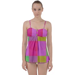 Paper-calor Babydoll Tankini Set by nate14shop