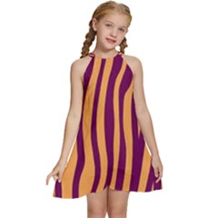 Images Ffiio,tiger Kids  Halter Collar Waist Tie Chiffon Dress by nate14shop