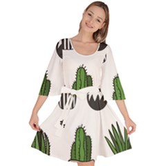 Succulents Velour Kimono Dress by nate14shop