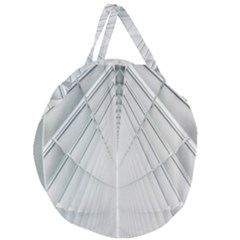 Architecture Building Giant Round Zipper Tote by artworkshop