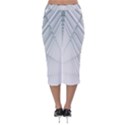 Architecture Building Velvet Midi Pencil Skirt View2