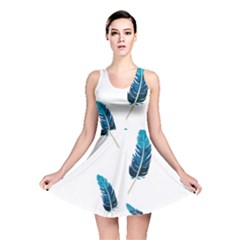 Feather Bird Reversible Skater Dress by artworkshop