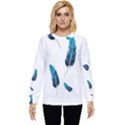 Feather Bird Hidden Pocket Sweatshirt View1