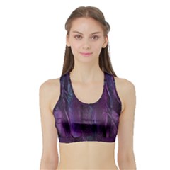 Feather Sports Bra With Border by artworkshop