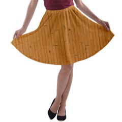 Hardwood Vertical A-line Skater Skirt by artworkshop