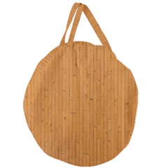 Hardwood Vertical Giant Round Zipper Tote by artworkshop