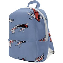 Fish Carp Koi Koi Zip Up Backpack by artworkshop