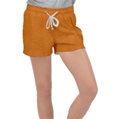 Orange Velour Lounge Shorts by nate14shop