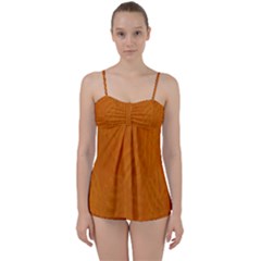 Orange Babydoll Tankini Set by nate14shop